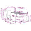 vidaXL Σκελετός Κρεβατιού Χωρίς Στρώμα 75x190 εκ Μασίφ Ξύλο Πεύκου