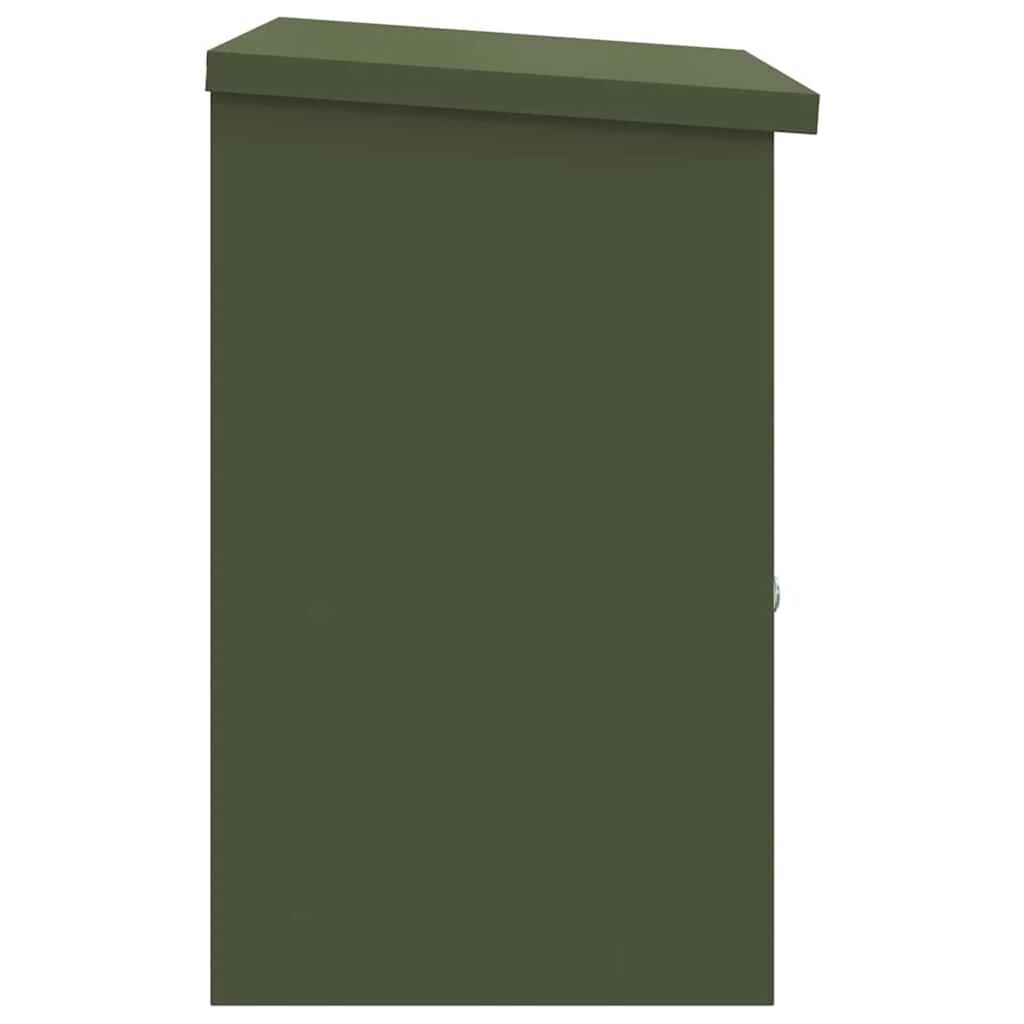 vidaXL Θυρίδα Πακέτων Λαδί 44 x 35 x 59 εκατοστά Ατσάλι