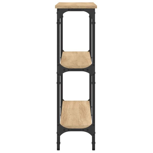 vidaXL Τραπέζι Κονσόλα Sonoma Δρυς 100x22,5x75 εκ. Επεξεργασμένο Ξύλο
