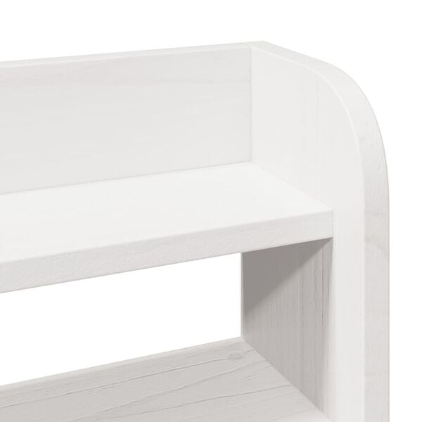 vidaXL Πλαίσιο Κρεβατιού με Κεφαλάρι Λευκό 120x200 εκ. από Μασίφ Πεύκο