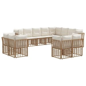 vidaXL &Sigma;&epsilon;&iota;&rho;ά &Kappa;&alpha;&nu;&alpha;&pi;έ &Epsilon;&xi;&omega;&tau;&epsilon;&rho;&iota;&kappa;&omicron;ύ 12 pcs &Phi;&upsilon;&sigma;&iota;&kappa;ό &kappa;&alpha;&iota; &Kappa;&rho;έ&mu;&alpha; &Lambda;&epsilon;&upsilon;&kappa;ό