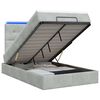 vidaXL &Kappa;&rho;&epsilon;&beta;ά&tau;&iota; Ottoman &mu;&epsilon; &Sigma;&tau;&rho;ώ&mu;&alpha; &kappa;&alpha;&iota; LED &Alpha;&nu;&omicron;&iota;&chi;&tau;ό &gamma;&kappa;&rho;&iota; 120 x 200 cm