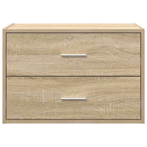 vidaXL Ντουλάπι με 2 συρτάρια Sonoma Δρυς 60x31x40 εκ. από Επεξ. Ξύλο