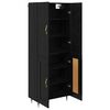 vidaXL Highboard &Mu;&alpha;ύ&rho;&eta; &Omicron;&xi;&upsilon;ά 69,5 x 34 x 180 &epsilon;&kappa;. &Epsilon;&pi;&epsilon;&xi;&epsilon;&rho;&gamma;&alpha;&sigma;&mu;έ&nu;&omicron; &xi;ύ&lambda;&omicron;