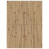 vidaXL Σκελετός Κρεβατιού artisan δρυς 150 x 200 cm Επεξεργασμένο ξύλο