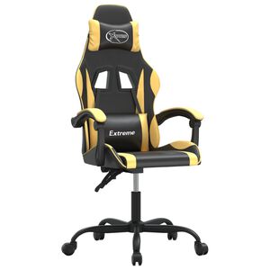 vidaXL &Kappa;&alpha;&rho;έ&kappa;&lambda;&alpha; Gaming &Mu;&alpha;ύ&rho;&omicron;/&Chi;&rho;&upsilon;&sigma;ό &alpha;&pi;ό &Sigma;&upsilon;&nu;&theta;&epsilon;&tau;&iota;&kappa;ό &Delta;έ&rho;&mu;&alpha;