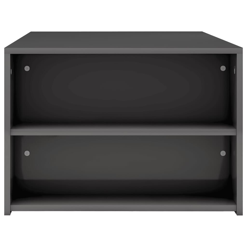 vidaXL Τραπεζάκι Σαλονιού Γυαλιστερό Γκρι 100x60x42 εκ. Μοριοσανίδα