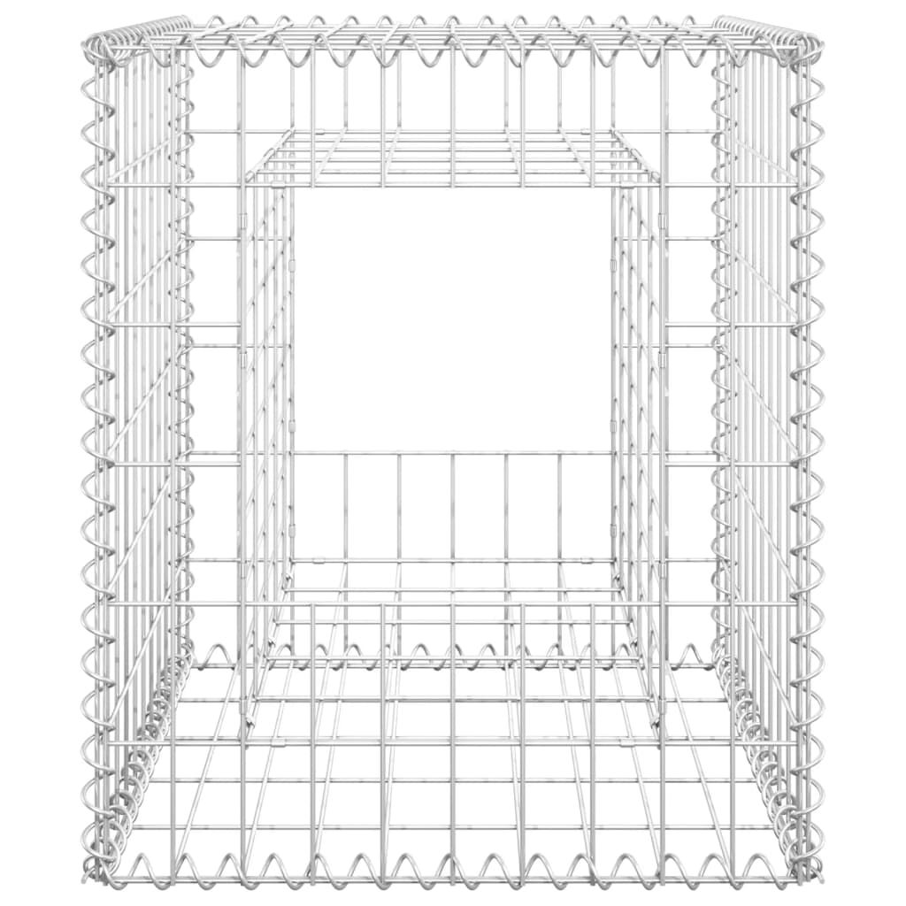 vidaXL Συρματοκιβώτια Στύλοι 2 τεμ. 50 x 50 x 60 εκ. Σιδερένιοι