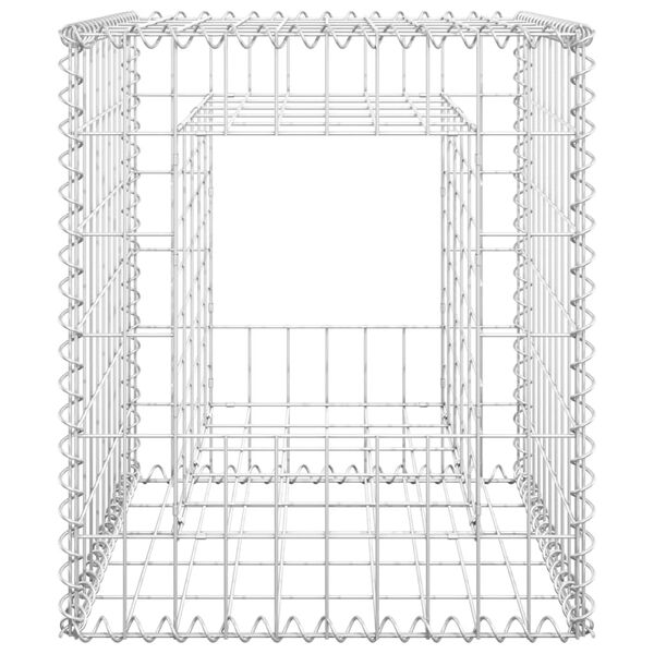 vidaXL Συρματοκιβώτια Στύλοι 2 τεμ. 50 x 50 x 60 εκ. Σιδερένιοι