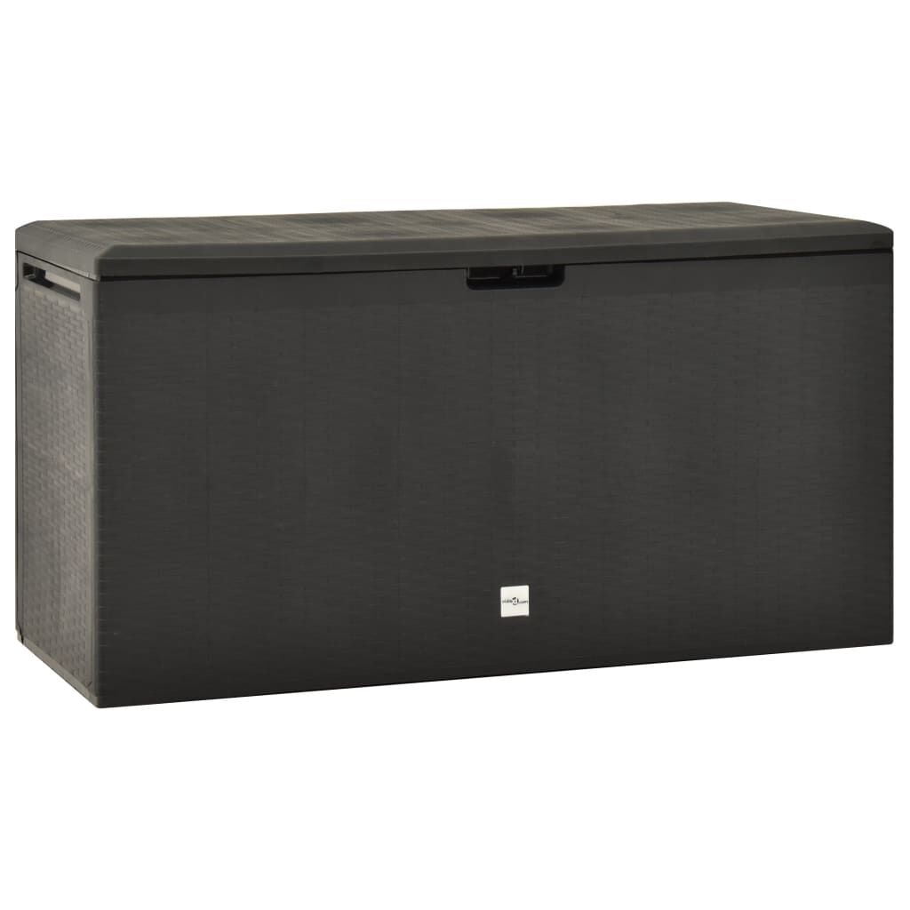 vidaXL Μπαούλο Αποθήκευσης Κήπου Ανθρακί 114 x 47 x 60 εκ.