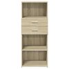 vidaXL Ντουλάπι Sonoma Δρυς 50x42,5x124 εκ. από Επεξεργασμένο Ξύλο
