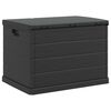 vidaXL Κουτί αποθήκευσης κήπου Ανθρακί 77.5 x 54.5 x 53 εκ. Πλαστικό