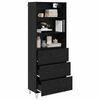 vidaXL Highboard 2 pcs &Mu;&alpha;ύ&rho;&eta; &Omicron;&xi;&upsilon;ά &Epsilon;&pi;&epsilon;&xi;&epsilon;&rho;&gamma;&alpha;&sigma;&mu;έ&nu;&omicron; &xi;ύ&lambda;&omicron;
