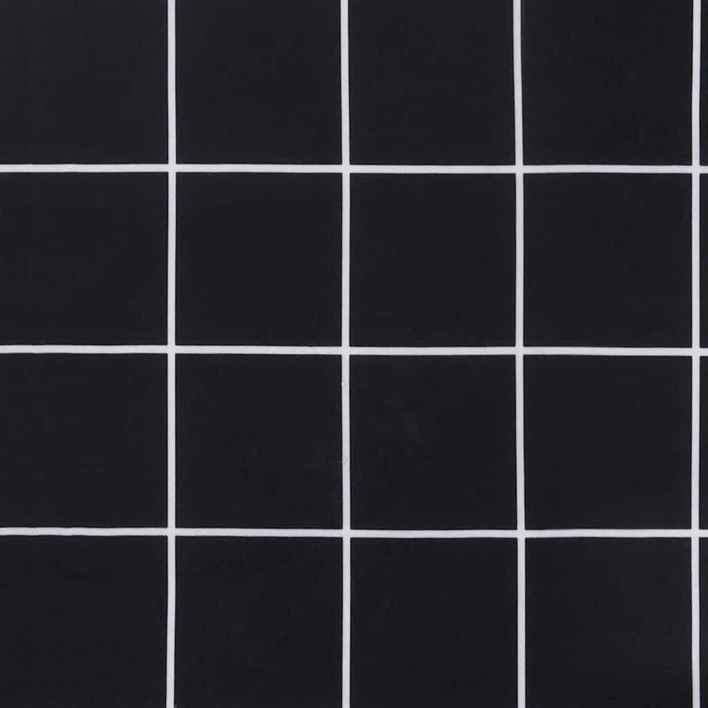 vidaXL Μαξιλάρι Πάγκου Κήπου Μαύρο Καρό 100x50x4 εκ. Ύφασμα Oxford