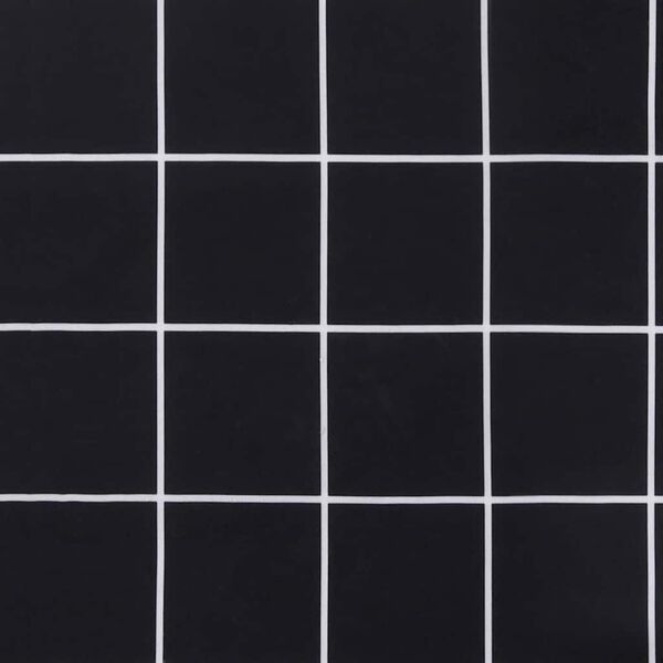 vidaXL Μαξιλάρι Πάγκου Κήπου Μαύρο Καρό 100x50x4 εκ. Ύφασμα Oxford