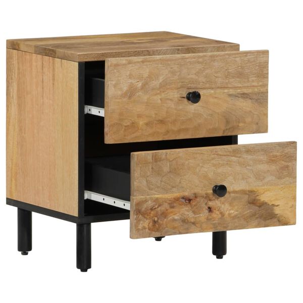 vidaXL Κομοδίνο 40 x 33 x 46 εκ. από Μασίφ Ξύλο Μάνγκο