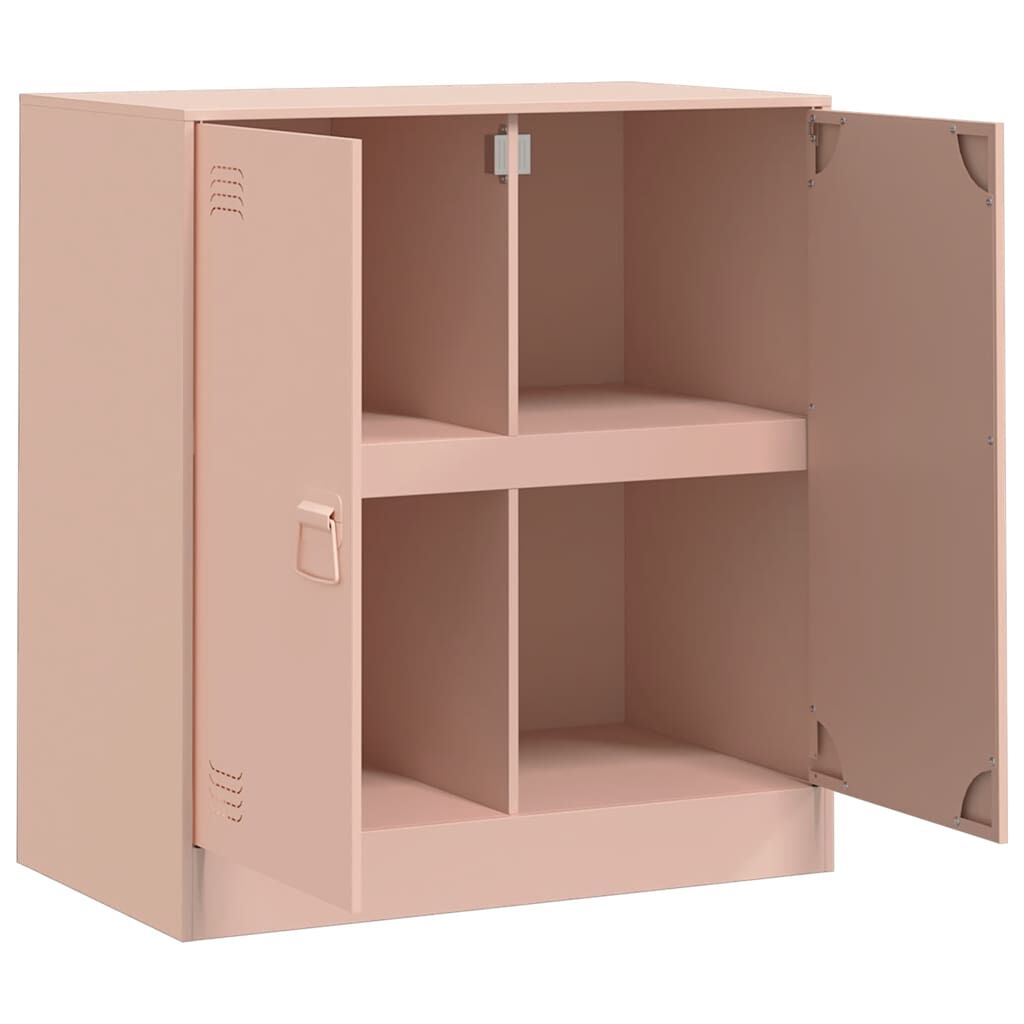 vidaXL Ντουλάπι Ροζ 67 x 39 x 73 εκ. από Ατσάλι