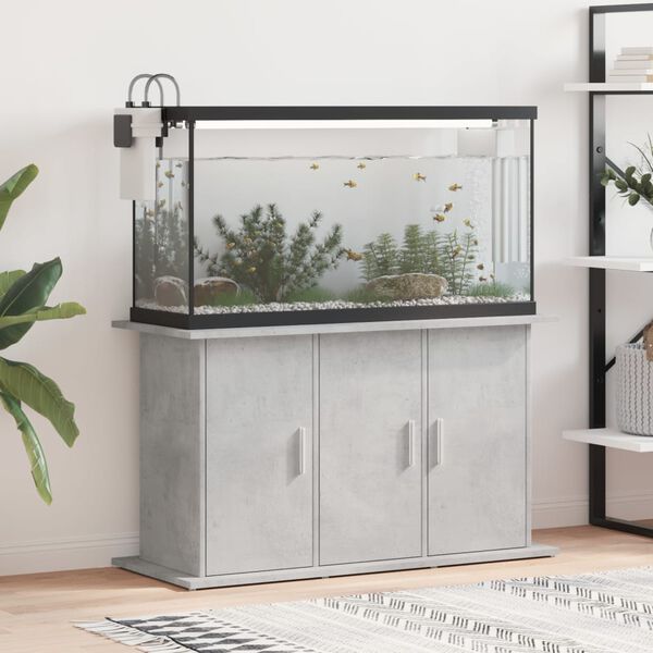 vidaXL Βάση Ενυδρείου Γκρι από Σκυρόδεμα 101 x 41 x 58 εκ. από Τεχνητό Ξύλο