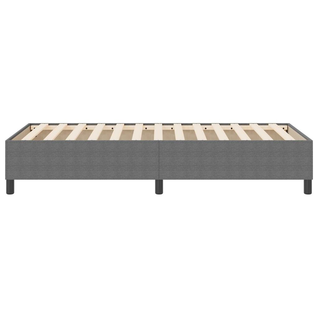 vidaXL Κρεβάτι με στήριξη Light Grey 80x200 cm από κορντουρόι