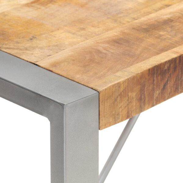 vidaXL Τραπεζαρία 120 x 60 x 75 εκ. από Μασίφ Ακατέργαστο Ξύλο Μάνγκο