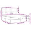 vidaXL Οθωμανικό κρεβάτι με στρώματα Cappucino 200x200cm Faux Leather