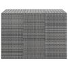 vidaXL Κουτί Μαξιλαριού Κήπου Γκρι 145x100x103 εκ. Ρατάν Πολυαιθ.
