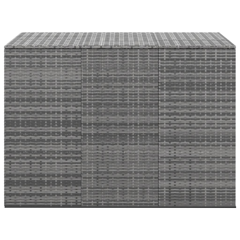 vidaXL Κουτί Μαξιλαριού Κήπου Γκρι 145x100x103 εκ. Ρατάν Πολυαιθ.