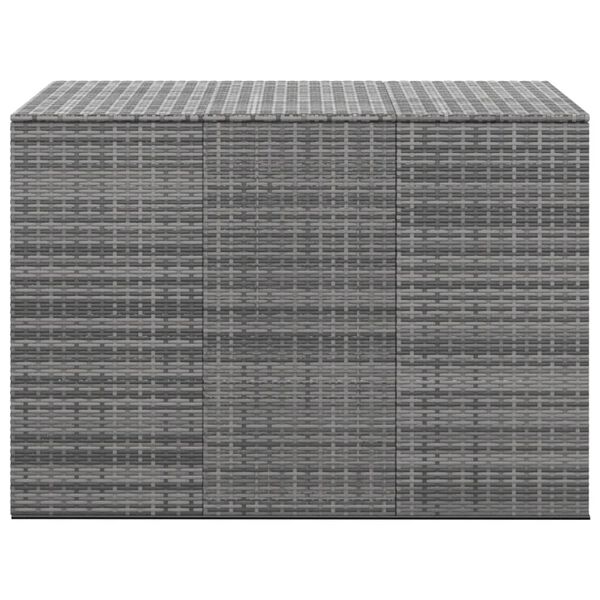 vidaXL Κουτί Μαξιλαριού Κήπου Γκρι 145x100x103 εκ. Ρατάν Πολυαιθ.