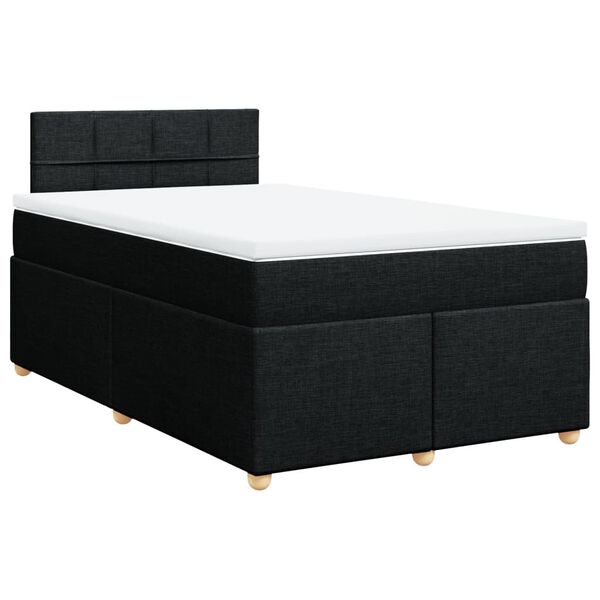vidaXL &Kappa;&rho;&epsilon;&beta;ά&tau;&iota; Boxspring &mu;&epsilon; &Sigma;&tau;&rho;ώ&mu;&alpha; &Mu;&alpha;ύ&rho;&omicron; 120x190 &epsilon;&kappa;. &Upsilon;&phi;&alpha;&sigma;&mu;ά&tau;&iota;&nu;&omicron;