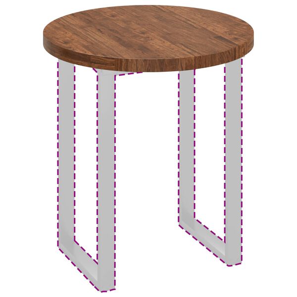 vidaXL &Kappa;&alpha;&pi;ά&kappa;&iota; &tau;&rho;&alpha;&pi;&epsilon;&zeta;&iota;&omicron;ύ &Alpha;&nu;&omicron;&iota;&chi;&tau;ό &kappa;&alpha;&phi;έ &Oslash; 70 x 4 cm &Sigma;&tau;&epsilon;&rho;&epsilon;ό &Xi;ύ&lambda;&omicron; &Delta;&rho;&upsilon;ό&sigmaf;