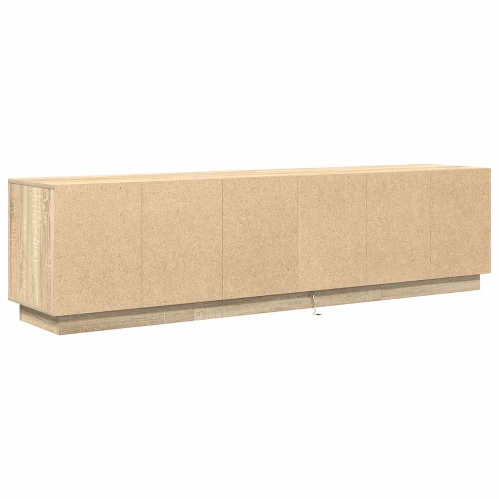 vidaXL Έπιπλο Τηλεόρασης με LED Sonoma Δρυς 193,5x41x50 εκ.