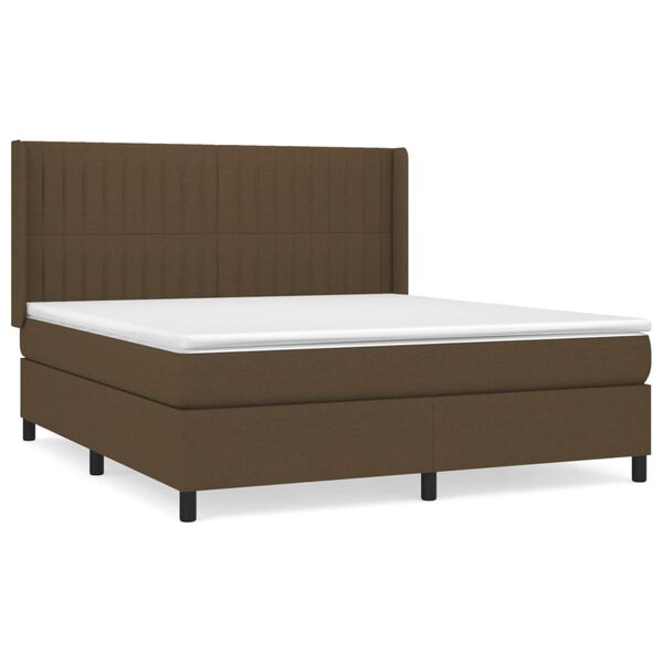 vidaXL &Kappa;&rho;&epsilon;&beta;ά&tau;&iota; Boxspring &mu;&epsilon; &Sigma;&tau;&rho;ώ&mu;&alpha; &Sigma;&kappa;&omicron;ύ&rho;&omicron; &Kappa;&alpha;&phi;έ 180x200 &epsilon;&kappa; &Upsilon;&phi;&alpha;&sigma;&mu;ά&tau;&iota;&nu;&omicron;