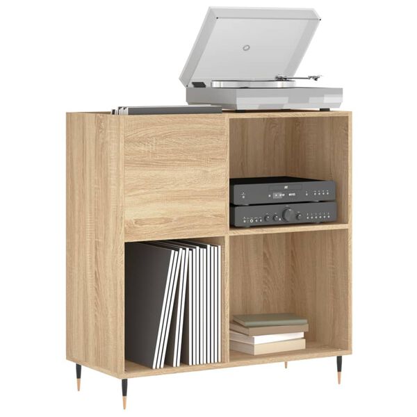 vidaXL Δισκοθήκη Sonoma Δρυς 84,5 x 38 x 89 εκ. από Επεξεργασμένο Ξύλο