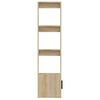 vidaXL Ντουλάπι Sonoma Δρυς 80x30x119,5 εκ. από Επεξεργασμένο Ξύλο