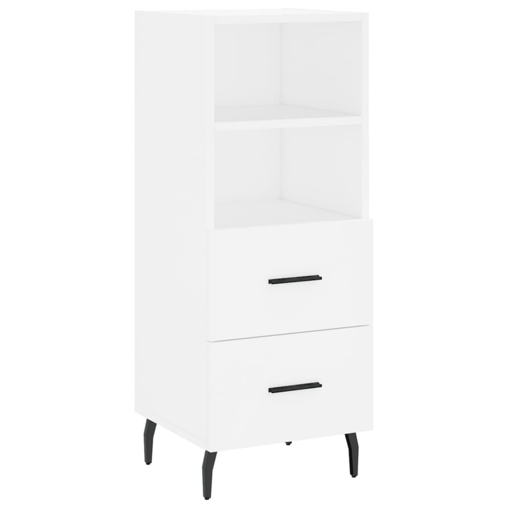 vidaXL Ντουλάπι Λευκό 34,5 x 34 x 180 εκ. από Επεξεργασμένο Ξύλο