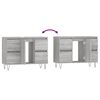 vidaXL Ντουλάπι Μπάνιου Γκρι Sonoma 80 x 33 x 60 εκ. από Επεξεργ. Ξύλο