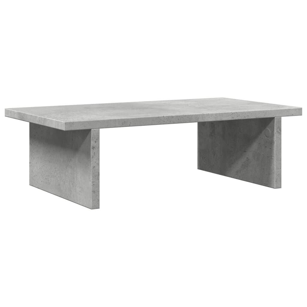 vidaXL Βάση Οθονών Γκρι του Σκυροδέματος 50x27x15 εκ. από Επεξ. Ξύλο