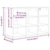 vidaXL Παπουτσοθήκη Sonoma Δρυς 77.5 x 30 x 51 εκ. Επεξεργασμένο ξύλο
