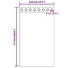 vidaXL &Kappa;&omicron;&upsilon;&rho;&tau;ί&nu;&epsilon;&sigmaf; Voile &mu;&epsilon; &rho;&omicron;&delta;έ&lambda;&epsilon;&sigmaf; 2 &tau;&epsilon;&mu;ά&chi;&iota;&alpha; &Kappa;&rho;&epsilon;&mu; 140x175 &epsilon;&kappa;.