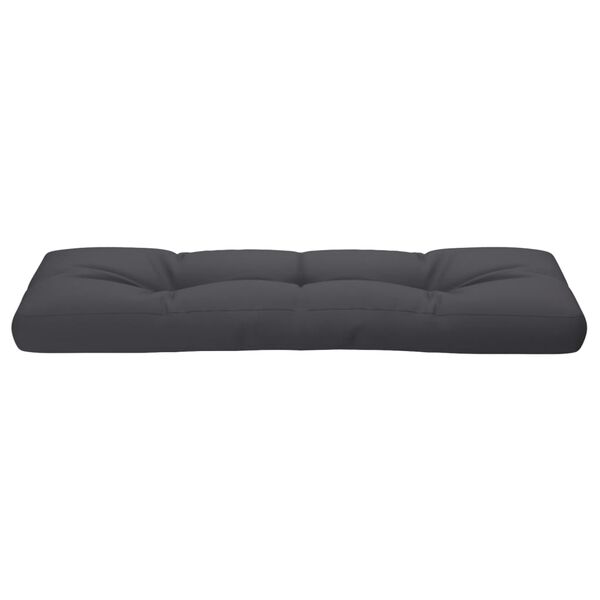 vidaXL Μαξιλάρι Παλέτας Ανθρακί 120 x 40 x 12 εκ. Υφασμάτινο