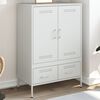 vidaXL Ντουλάπι Λευκό 68x39x101,5 εκ. από Χάλυβα