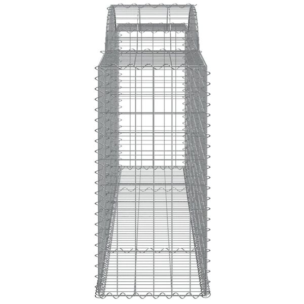 vidaXL Συρματοκιβώτια Τοξωτά 2 τεμ. 300x50x100/120 εκ. Γαλβαν. Ατσάλι