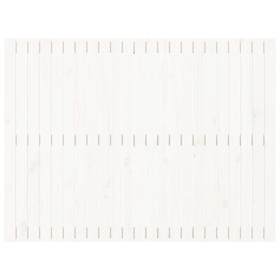 vidaXL Κεφαλάρι Τοίχου Λευκό 146,5x3x110 εκ. από Μασίφ Ξύλο Πεύκου