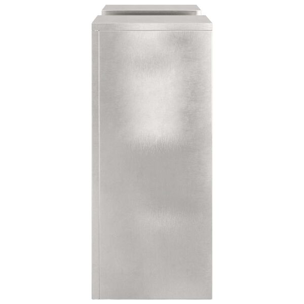 vidaXL Στήριξη φυτών 2 pcs Ασημί 24 x 24 x 55 εκ. Ανοξείδωτο ατσάλι