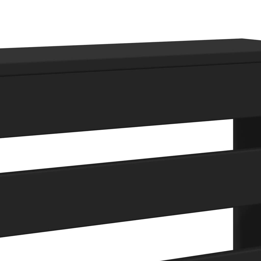 vidaXL Κάλυμμα Καλοριφέρ Μαύρο 78x20x82 εκ. από Επεξεργασμένο Ξύλο