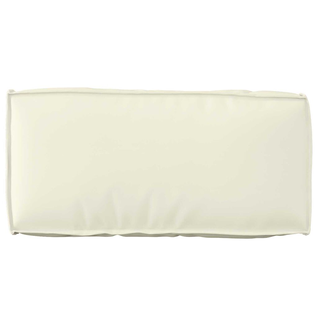 vidaXL Μαξιλάρι Παλέτας για πλάτη Κρεμ 80x40x12 cm Υφάσματα Οξφόρδης
