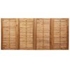 vidaXL Σέτ φαγητού για κήπο 7 pcs Καφέ Μασίφ ξύλο teak