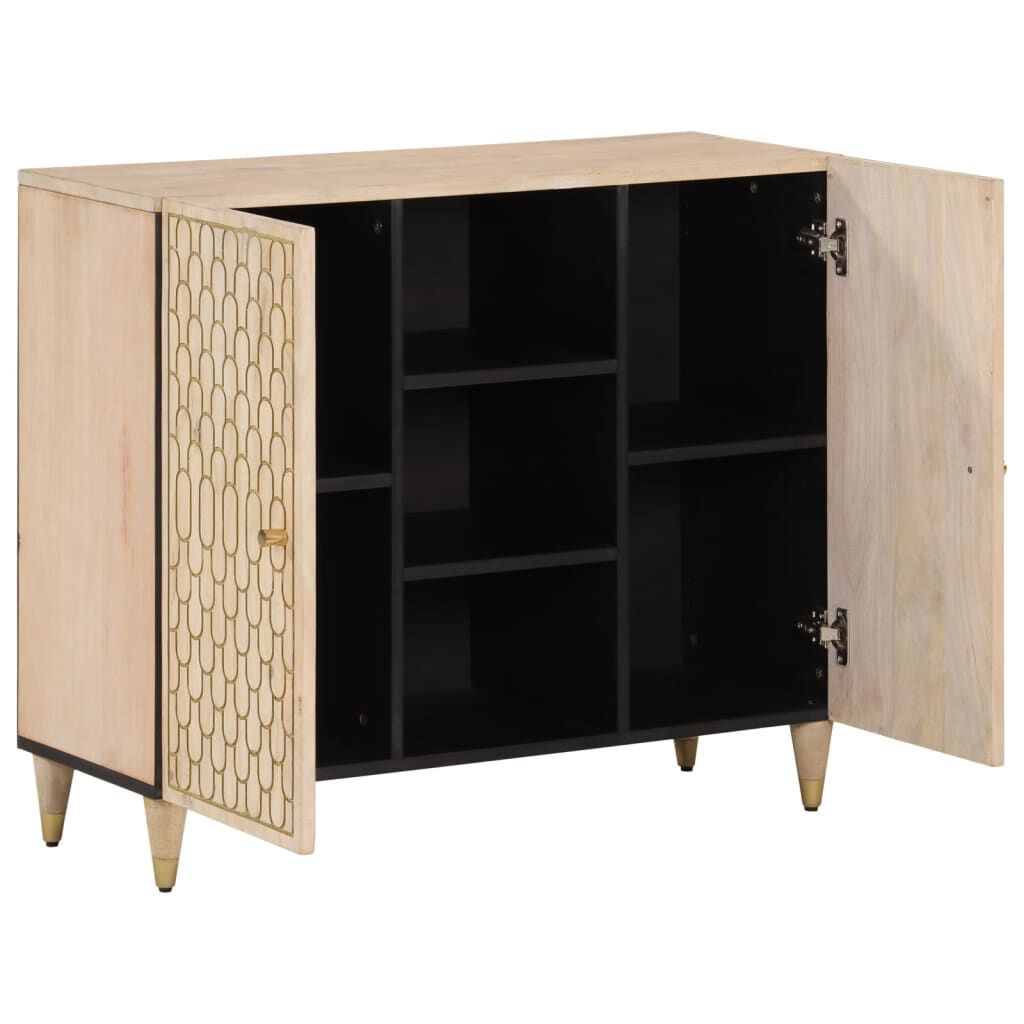 vidaXL Βοηθητικό Ντουλάπι 90 x 33 x 75 εκ. από Μασίφ Ξύλο Μάνγκο