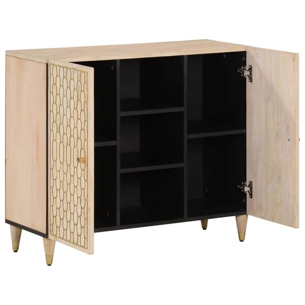 vidaXL Βοηθητικό Ντουλάπι 90 x 33 x 75 εκ. από Μασίφ Ξύλο Μάνγκο