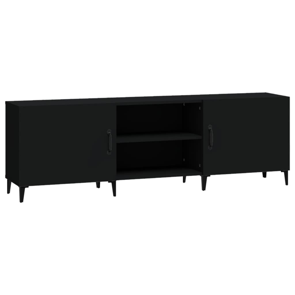 vidaXL Έπιπλο Τηλεόρασης Μαύρο 150x30x50 εκ. Επεξεργασμένο Ξύλο